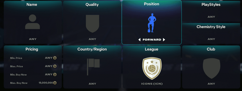 Icon filter 16