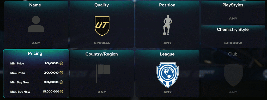 Special card filter 2