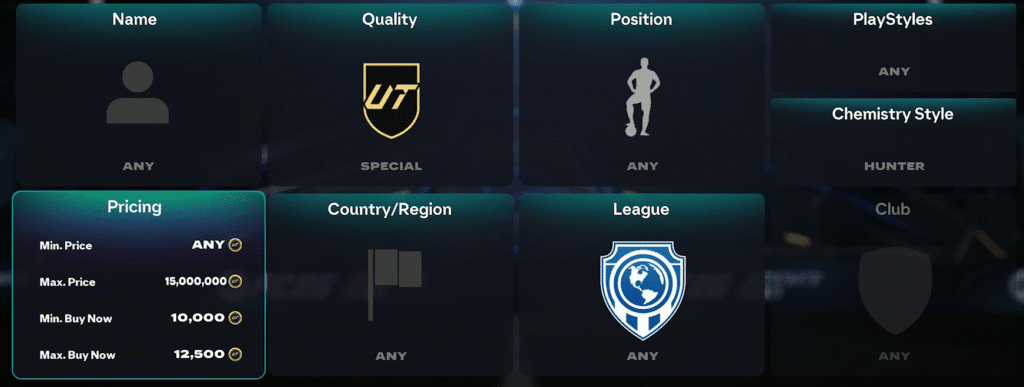 Special card filter 7