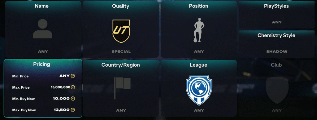 Special card filter 8